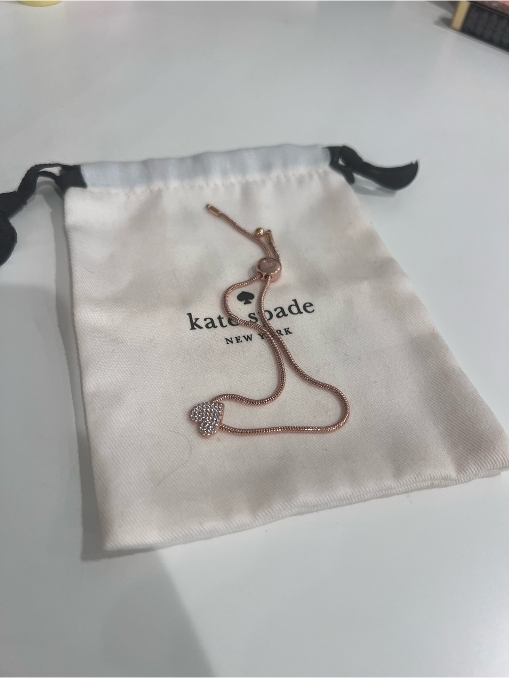 Kate Spade Rose Gold Heart Slider Bracelet